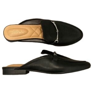 Rachel Zoe Alani Black Mule Horsebit Shoes size 8